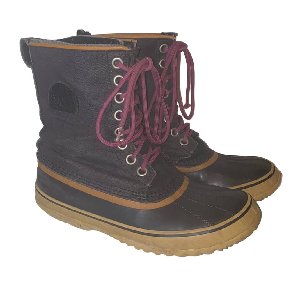 Sorel Premium Snow Waterproof Canvas Winter Boots  NL1717 Size 10